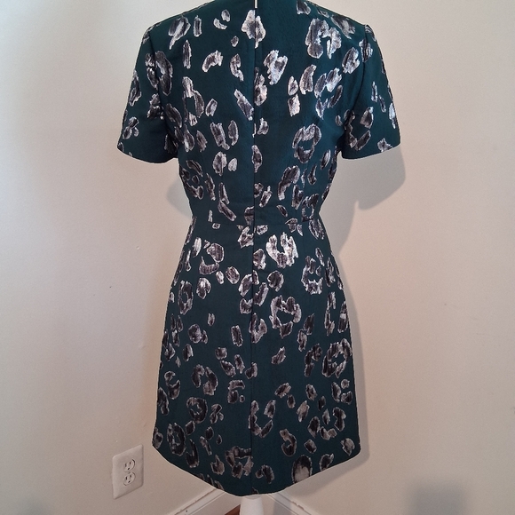 🔸Jason Wu Collection Front Green With Chrome Mini Dress Size Medium - Picture 3 of 7